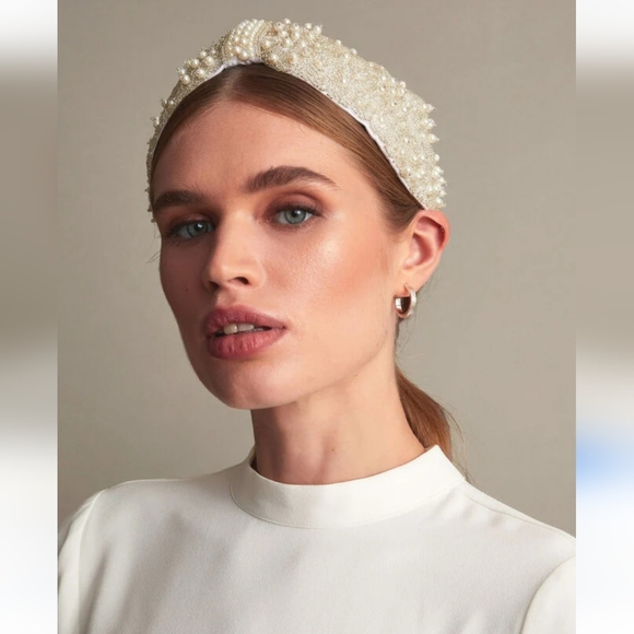 Pearl-Embellished Headband new - Picture 1 of 4